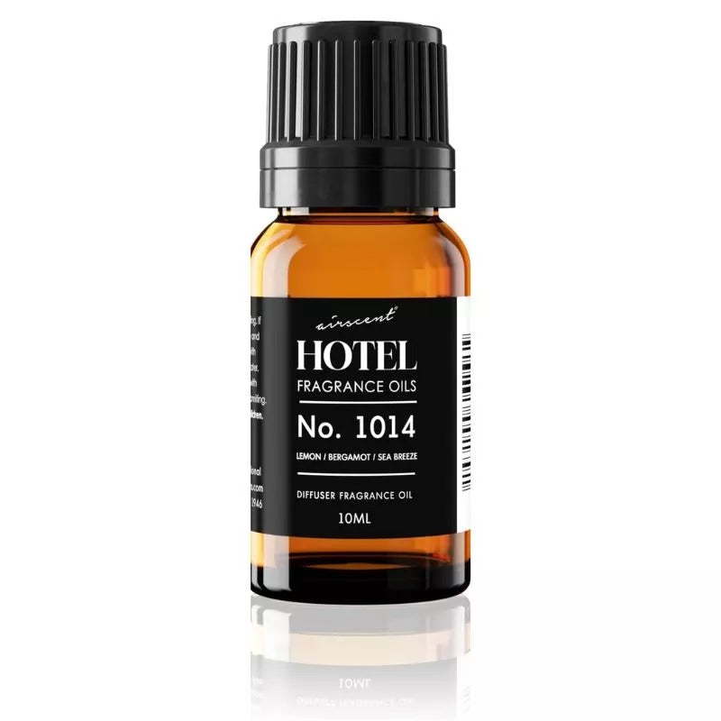 AirScent Ritzy Hotel Fragrance Oil No. 1014 - The Iconic 5-Star Hotel Coastal Blend - Lemon Bergamot Sea Breeze - 10 mL Hotel Diffuser Oil for Ultrasonic and Waterless Diffusers and Crafting