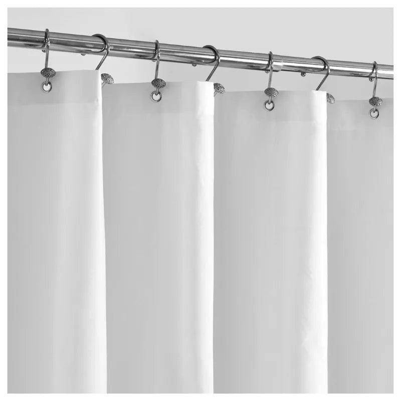 ALYVIA SPRING Waterproof Fabric Shower Curtain Liner with 3 Magnets