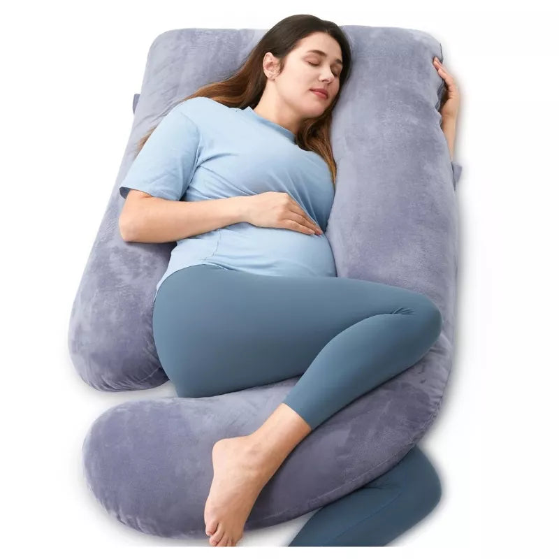 Momcozy Pregnancy Pillows for Sleeping, U Shaped Full Body Maternity Pillow