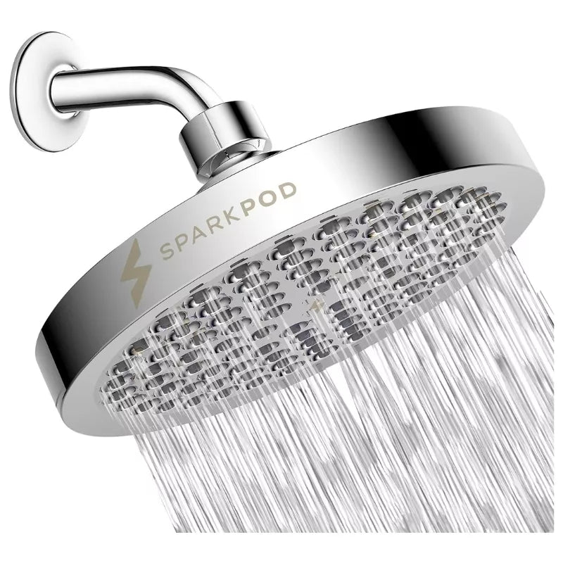 SparkPod Shower Head - High Pressure Rain - Premium Quality Luxury Design