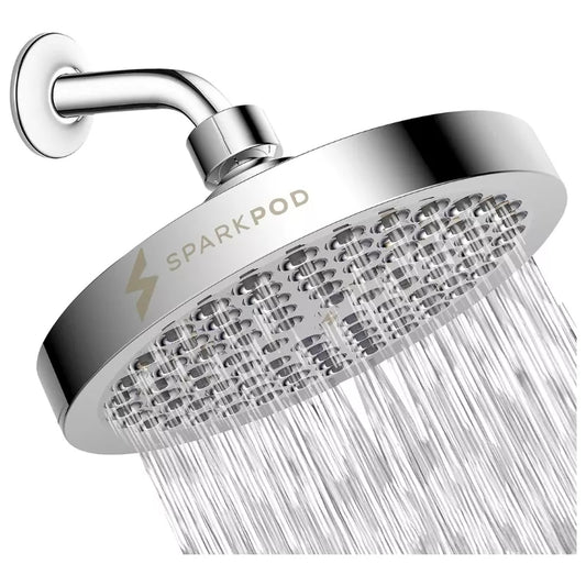 SparkPod Shower Head - High Pressure Rain - Premium Quality Luxury Design