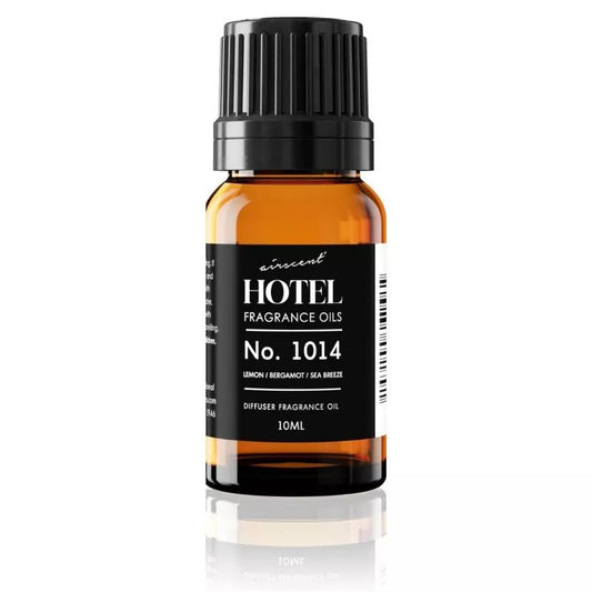 AirScent Ritzy Hotel Fragrance Oil No. 1014 - The Iconic 5-Star Hotel Coastal Blend - Lemon Bergamot Sea Breeze - 10 mL Hotel Diffuser Oil for Ultrasonic and Waterless Diffusers and Crafting